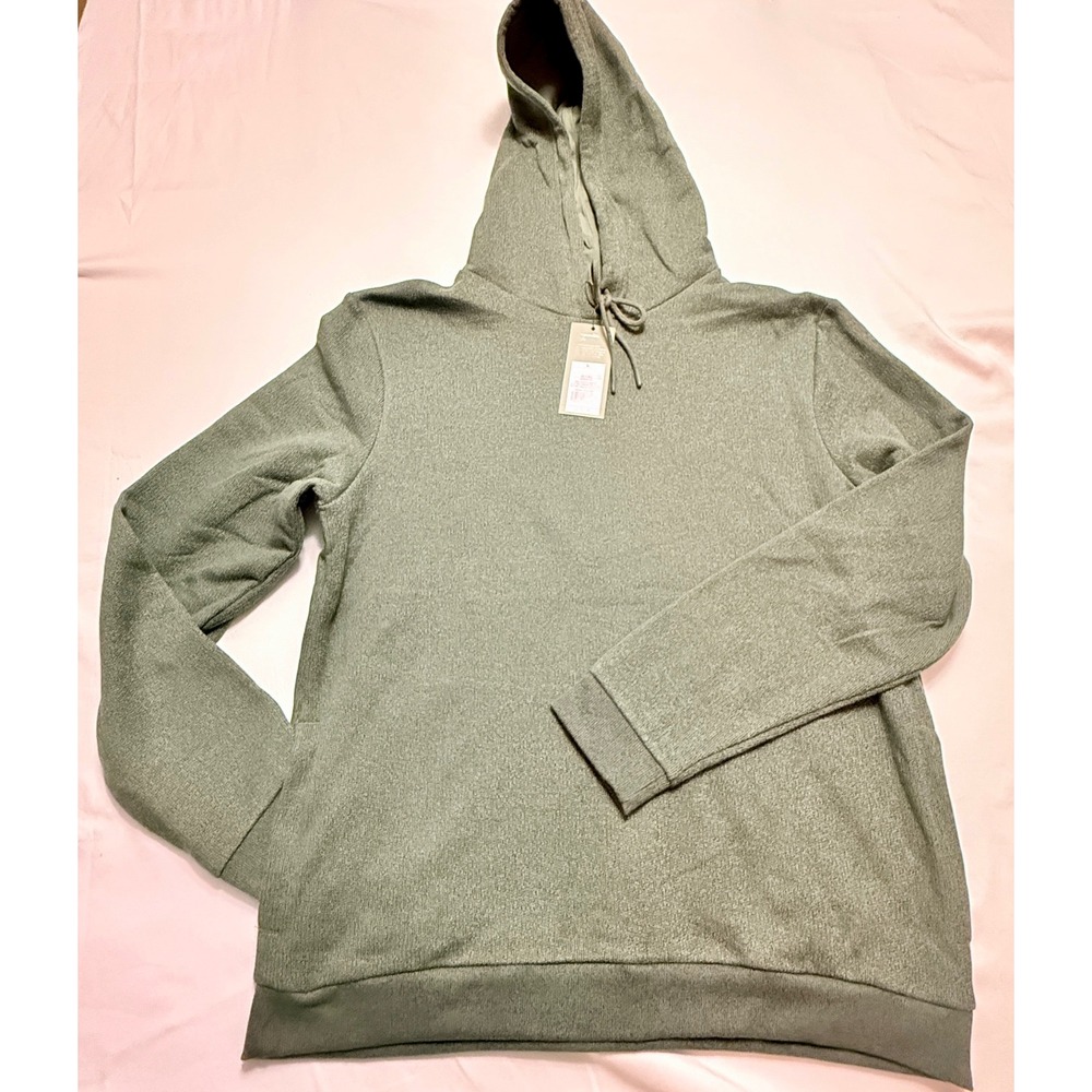Goodfellow&Co Knit Hoodie Mens‎ Large Olive Green New Textured Pullover